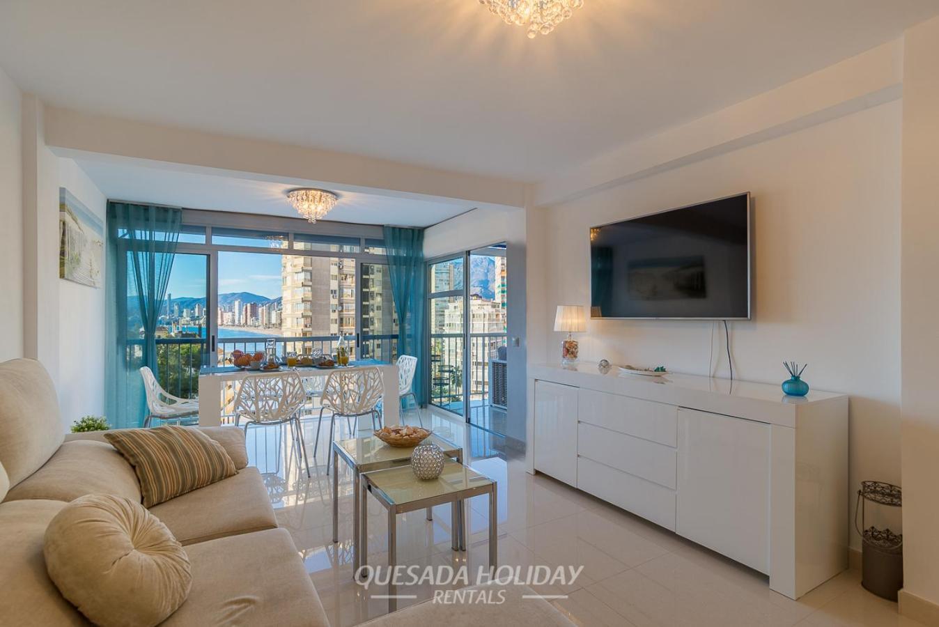 La Perla Benidorm Apartment Seaview & Pool Levante Beach ภายนอก รูปภาพ