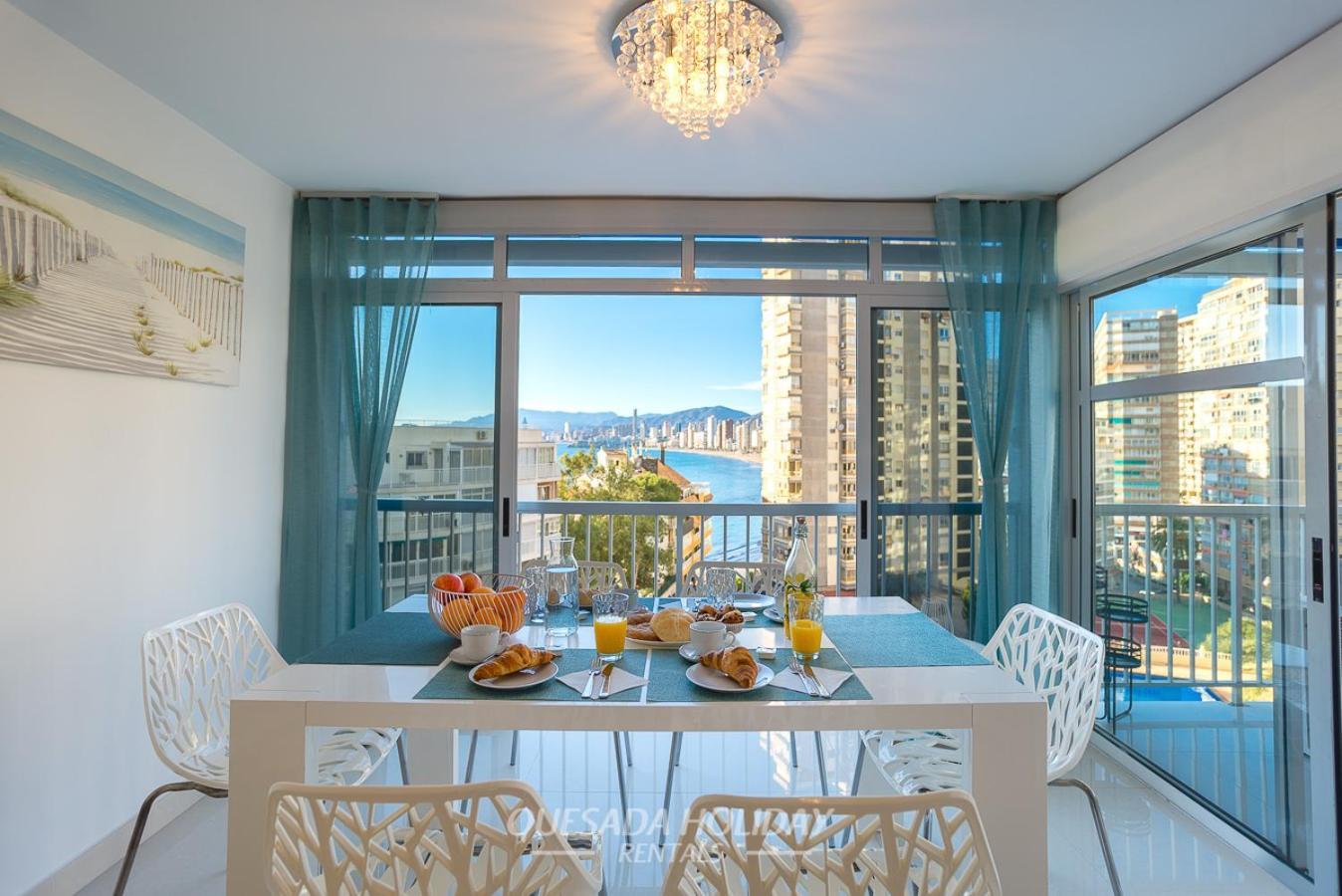 La Perla Benidorm Apartment Seaview & Pool Levante Beach ภายนอก รูปภาพ
