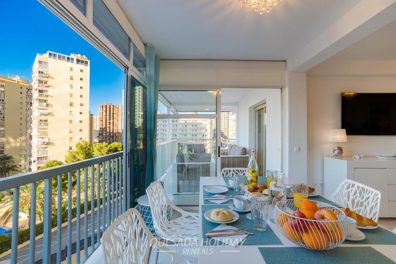 La Perla Benidorm Apartment Seaview & Pool Levante Beach ภายนอก รูปภาพ