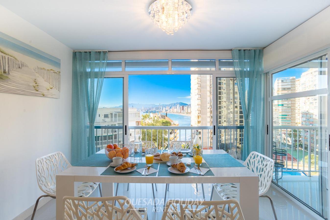 La Perla Benidorm Apartment Seaview & Pool Levante Beach ภายนอก รูปภาพ